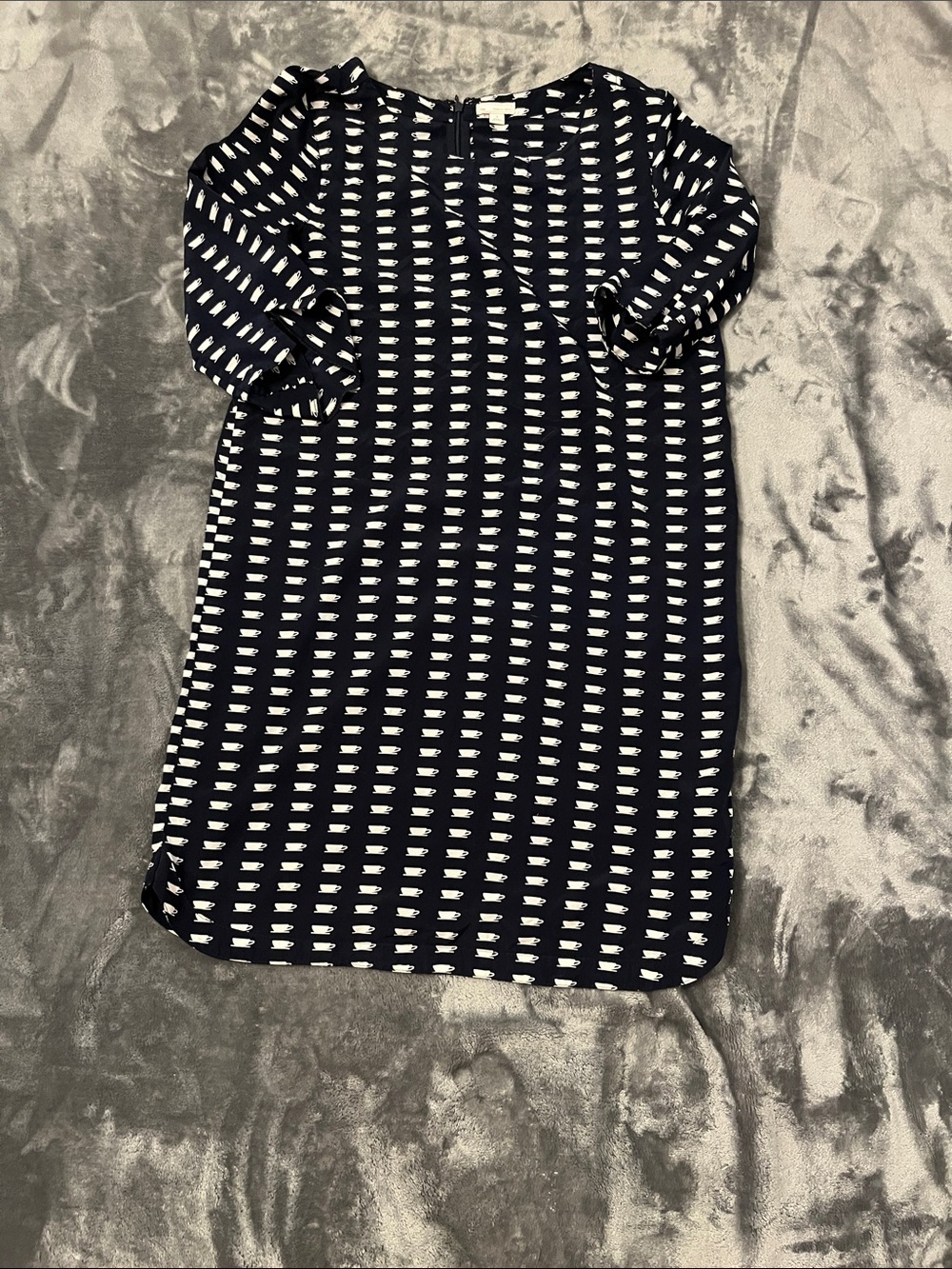 GAP Navy and White Patterned tea cup dress